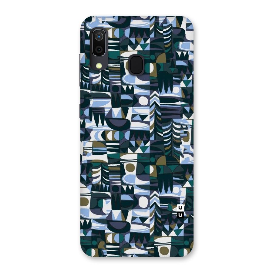 Abstract Blues Back Case for Galaxy A30