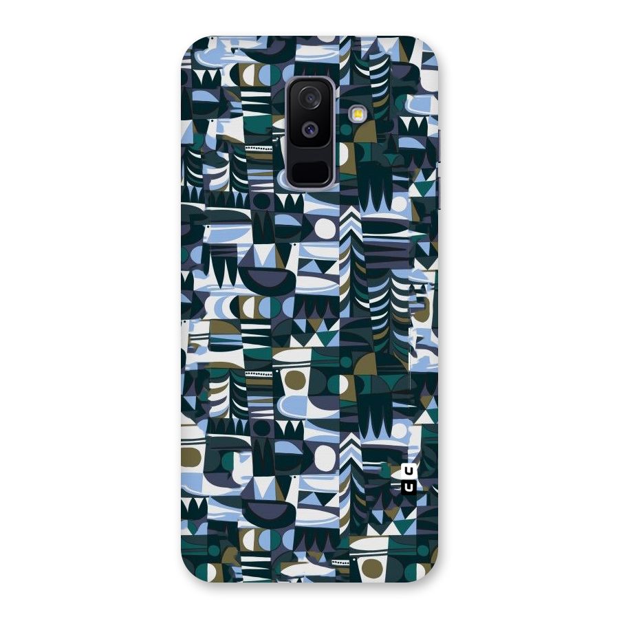 Abstract Blues Back Case for Galaxy A6 Plus