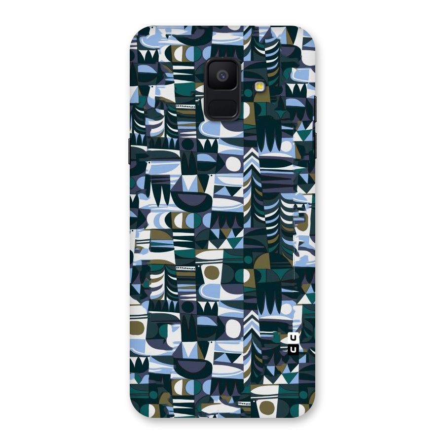 Abstract Blues Back Case for Galaxy A6 (2018)