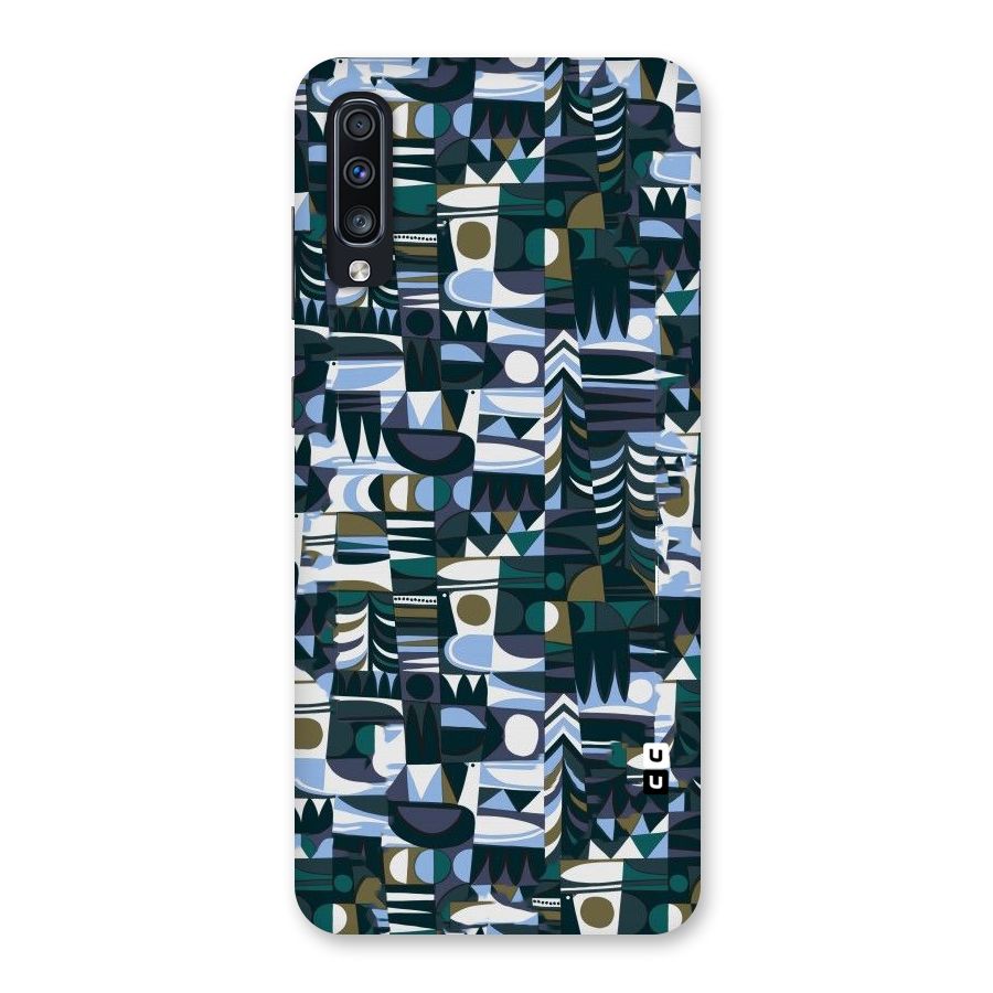 Abstract Blues Back Case for Galaxy A70