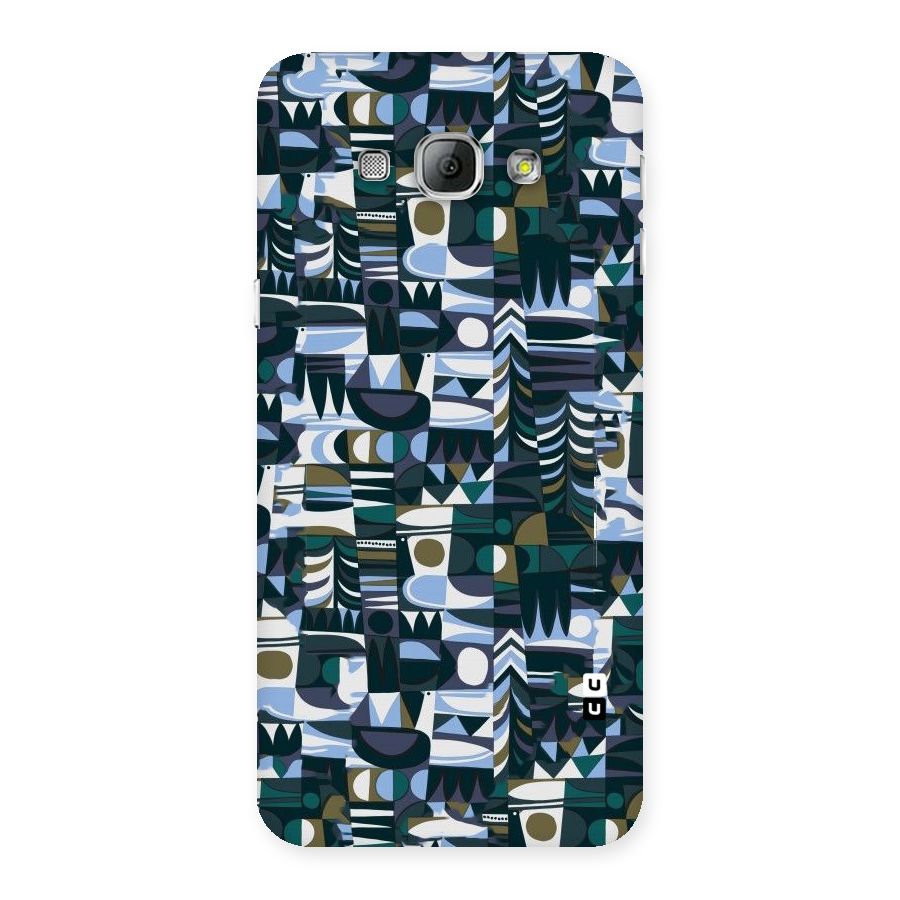 Abstract Blues Back Case for Galaxy A8