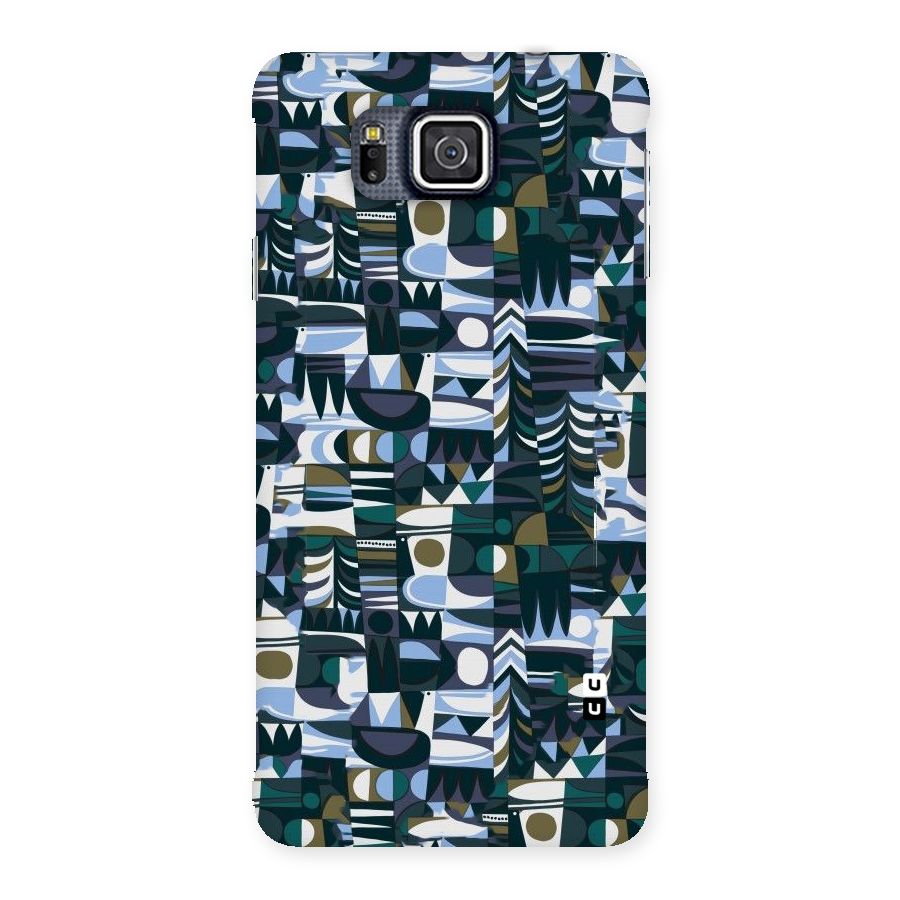 Abstract Blues Back Case for Galaxy Alpha