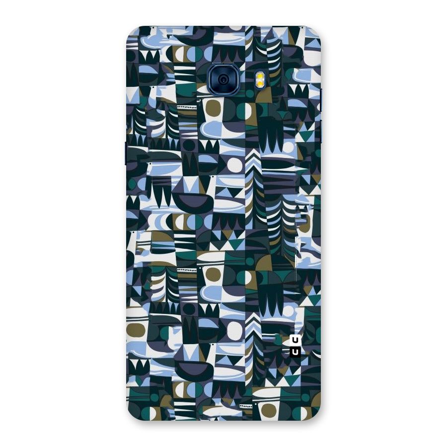 Abstract Blues Back Case for Galaxy C7 Pro