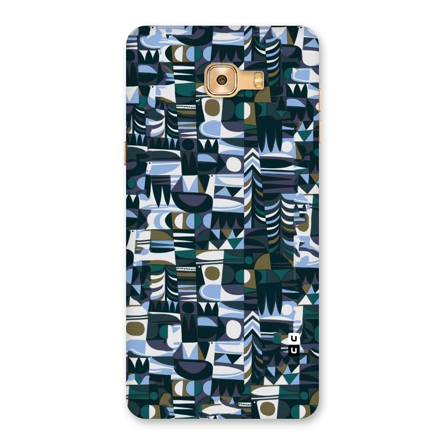 Abstract Blues Back Case for Galaxy C9 Pro