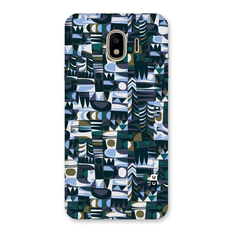 Abstract Blues Back Case for Galaxy J4
