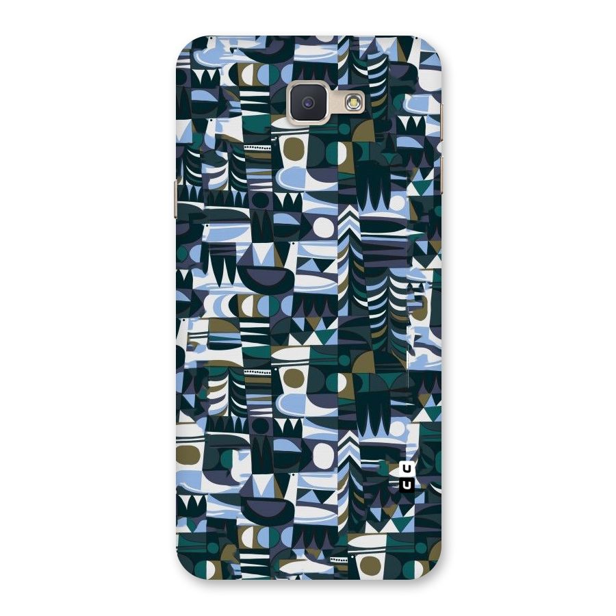 Abstract Blues Back Case for Galaxy J5 Prime