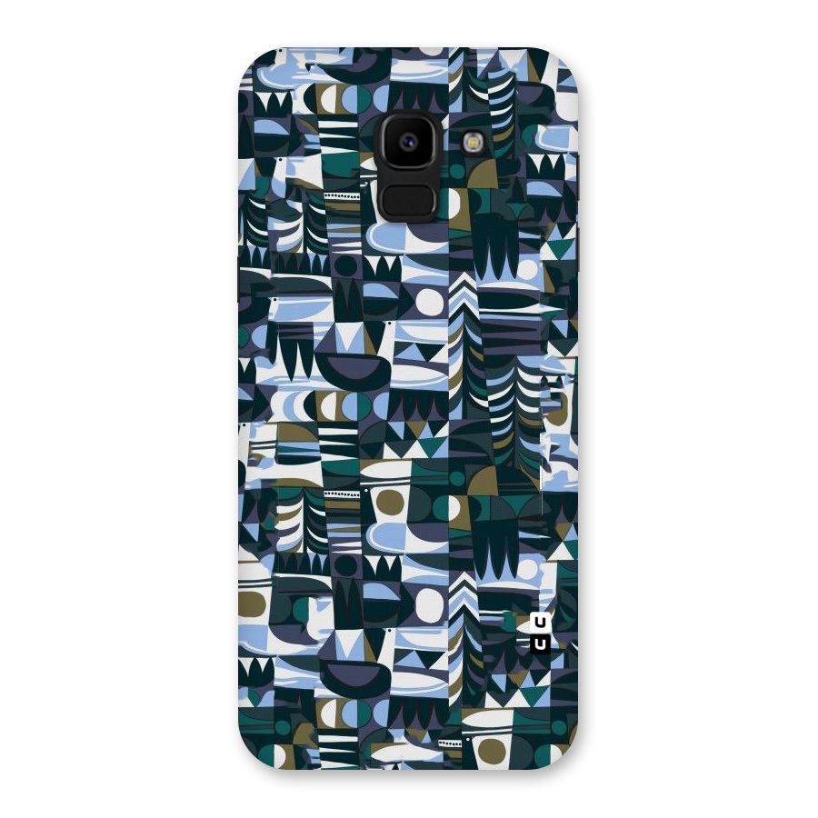 Abstract Blues Back Case for Galaxy J6