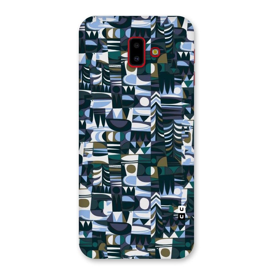 Abstract Blues Back Case for Galaxy J6 Plus