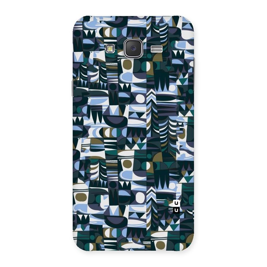 Abstract Blues Back Case for Galaxy J7