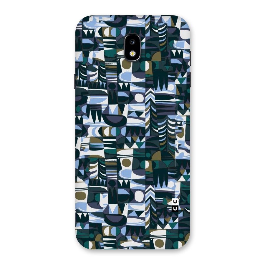 Abstract Blues Back Case for Galaxy J7 Pro