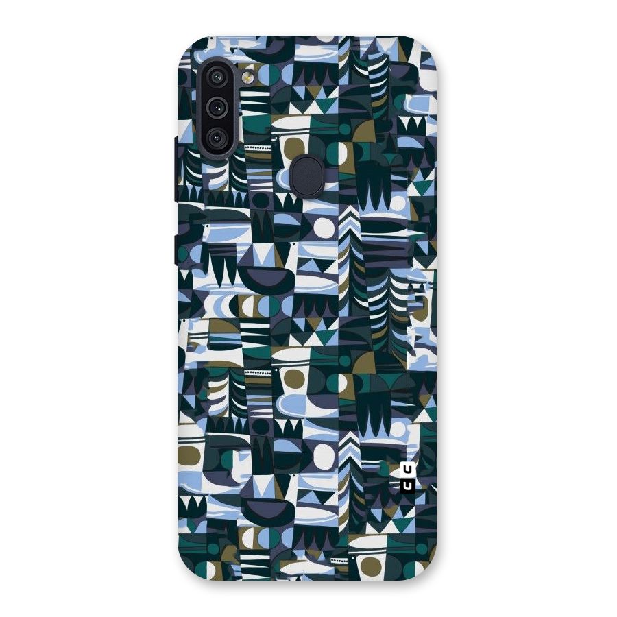 Abstract Blues Back Case for Galaxy M11