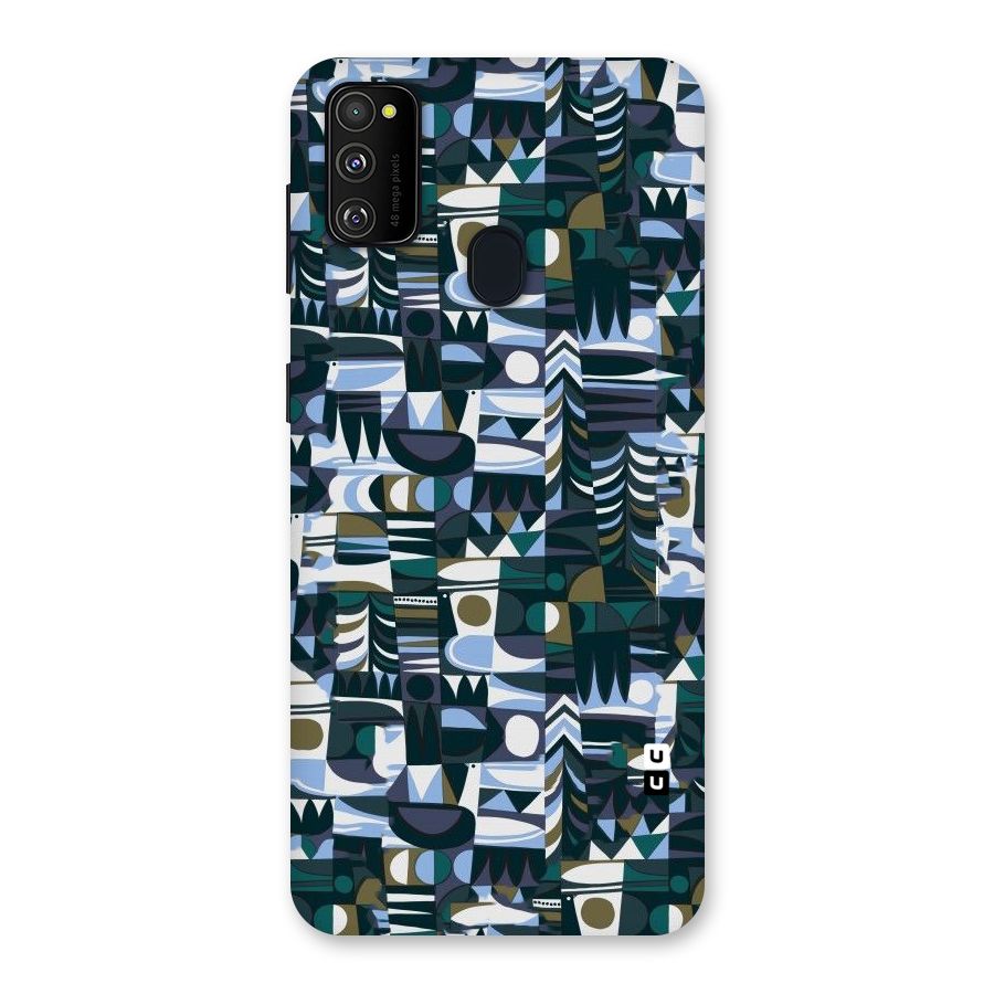 Abstract Blues Back Case for Galaxy M30s