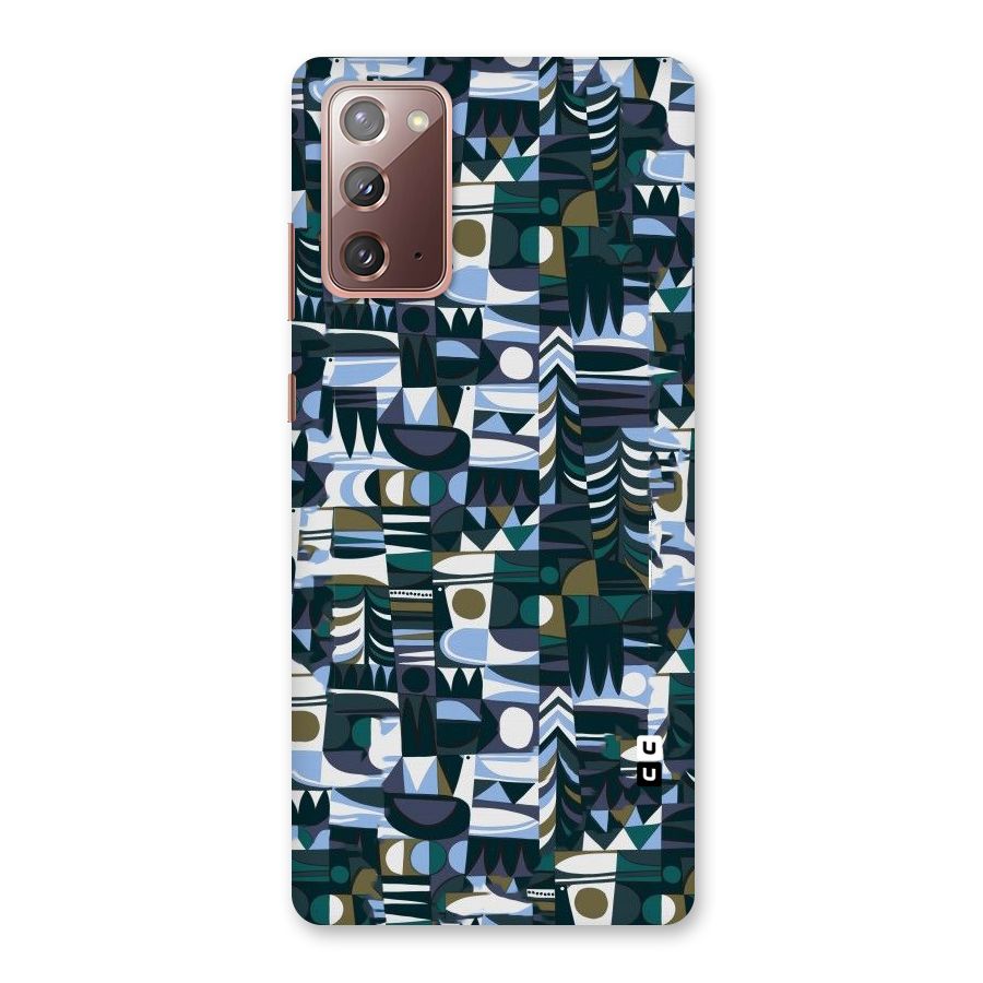 Abstract Blues Back Case for Galaxy Note 20