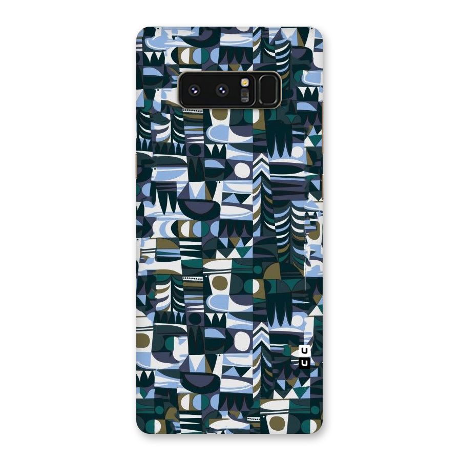 Abstract Blues Back Case for Galaxy Note 8