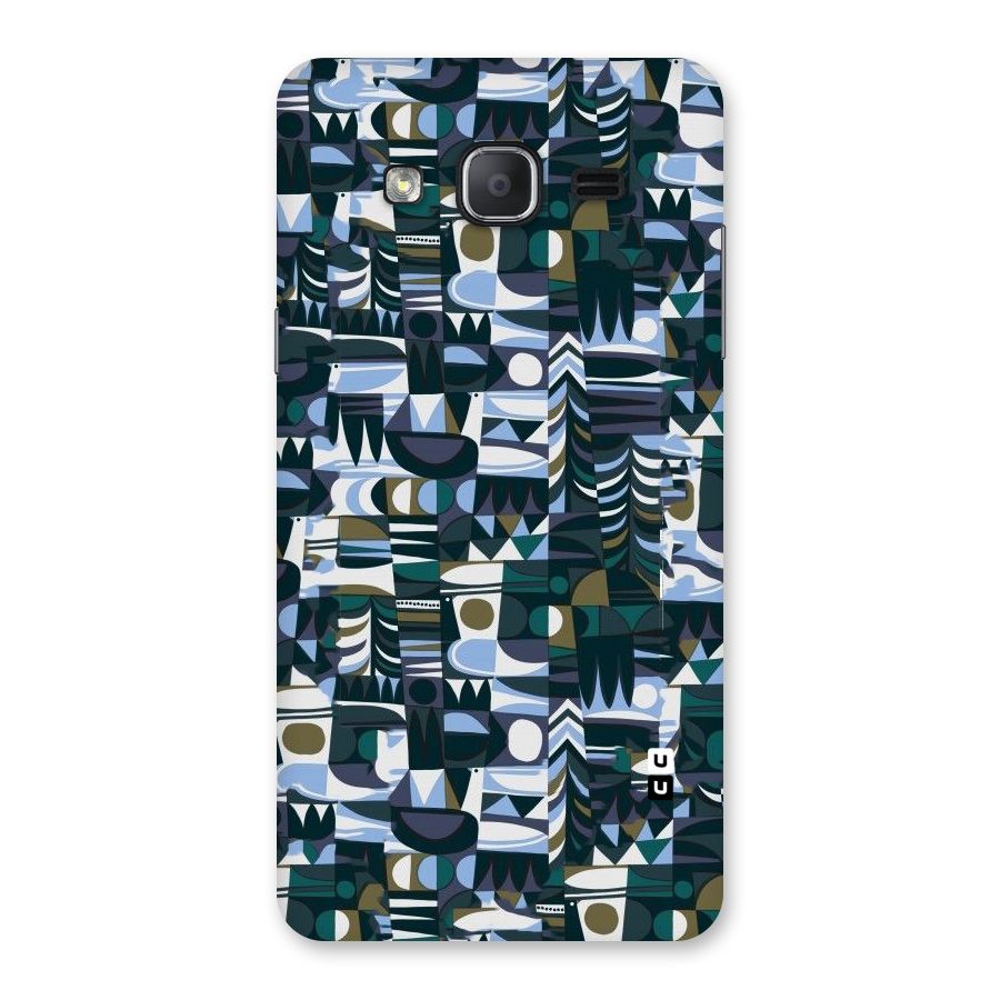 Abstract Blues Back Case for Galaxy On7 2015