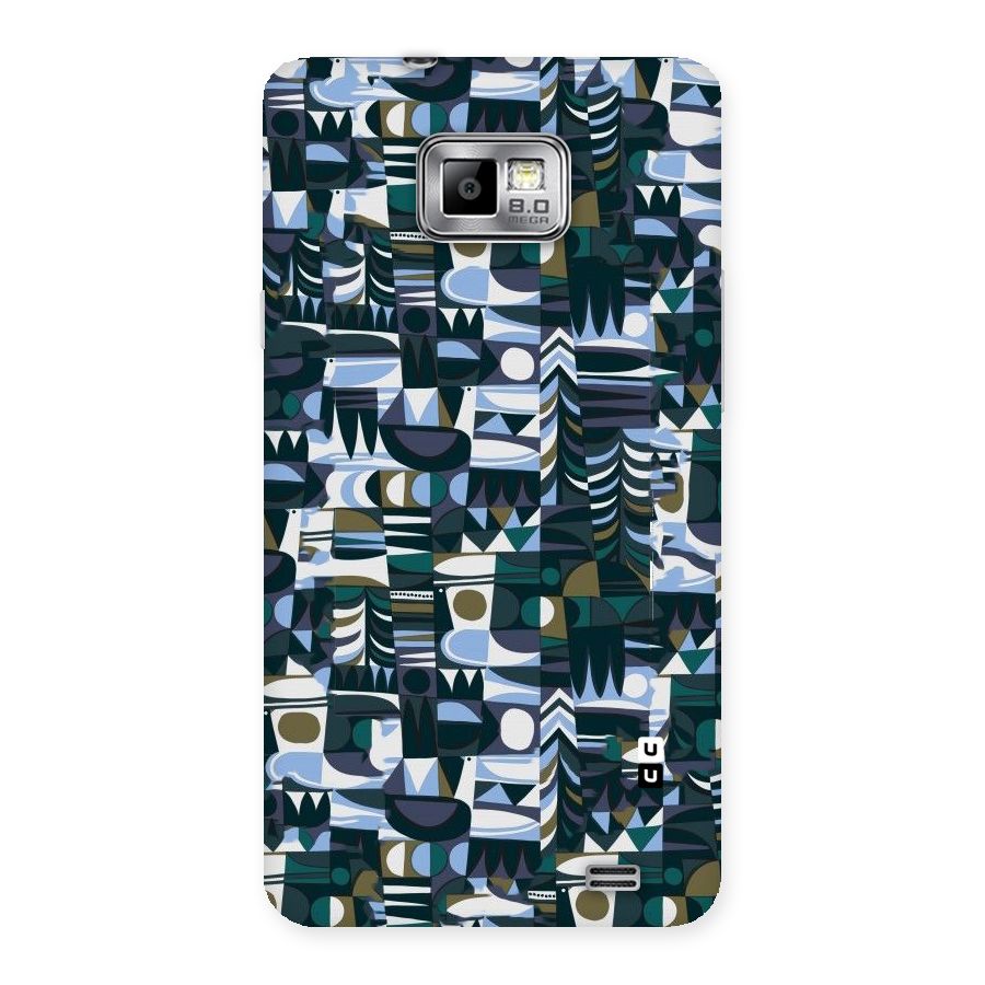 Abstract Blues Back Case for Galaxy S2