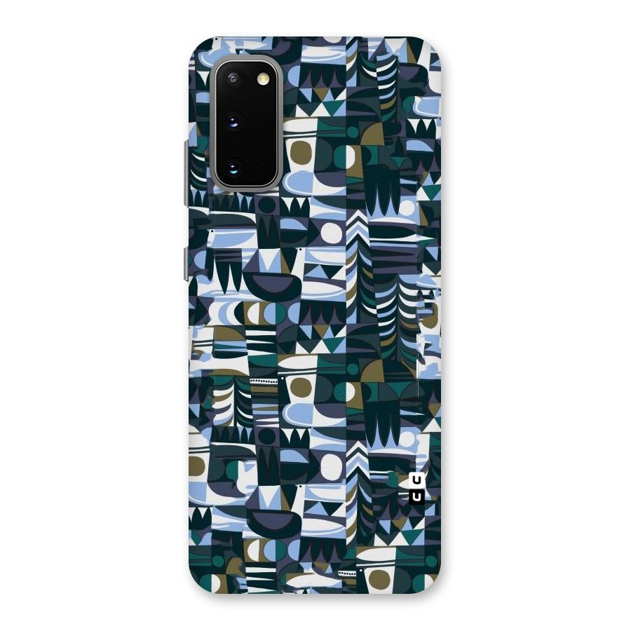 Abstract Blues Back Case for Galaxy S20