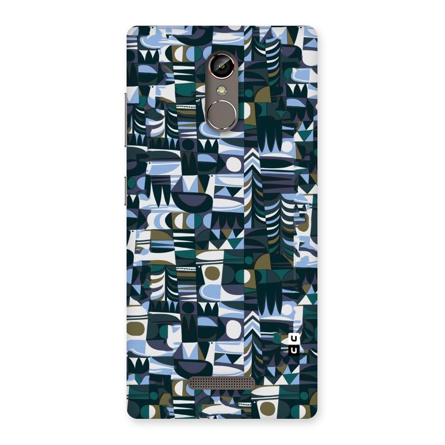 Abstract Blues Back Case for Gionee S6s