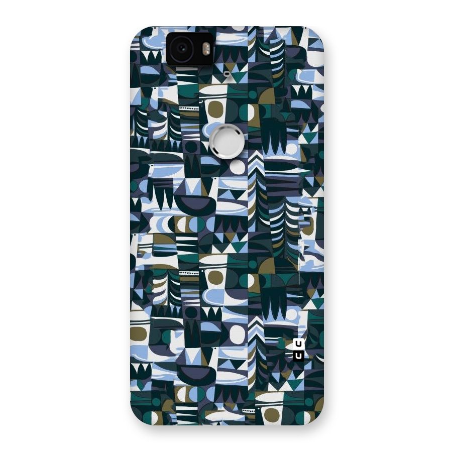 Abstract Blues Back Case for Google Nexus-6P