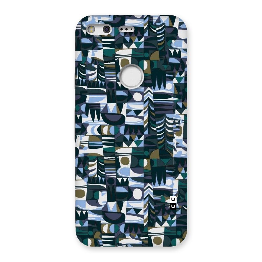Abstract Blues Back Case for Google Pixel