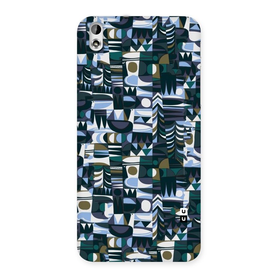 Abstract Blues Back Case for HTC Desire 816g