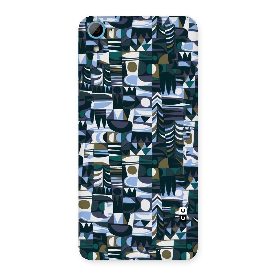 Abstract Blues Back Case for HTC Desire 826
