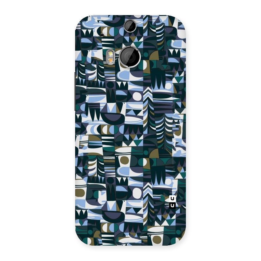 Abstract Blues Back Case for HTC One M8