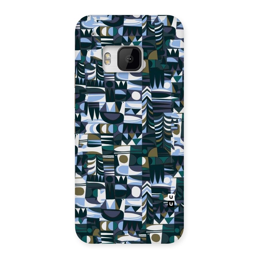 Abstract Blues Back Case for HTC One M9