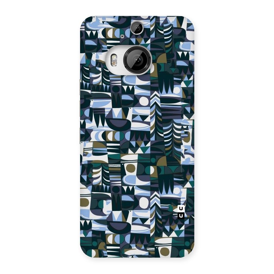 Abstract Blues Back Case for HTC One M9 Plus