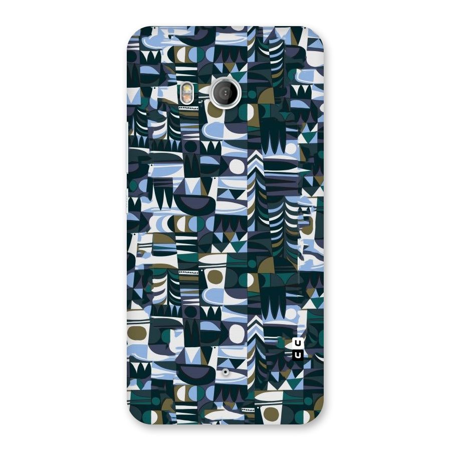 Abstract Blues Back Case for HTC U11