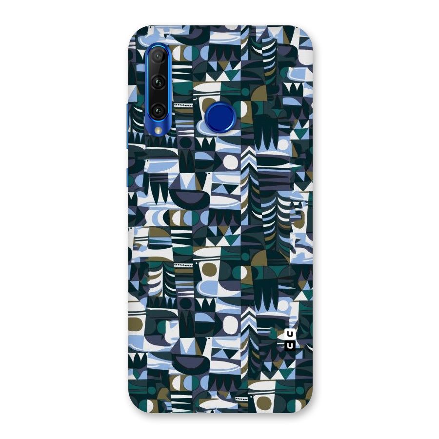 Abstract Blues Back Case for Honor 20i