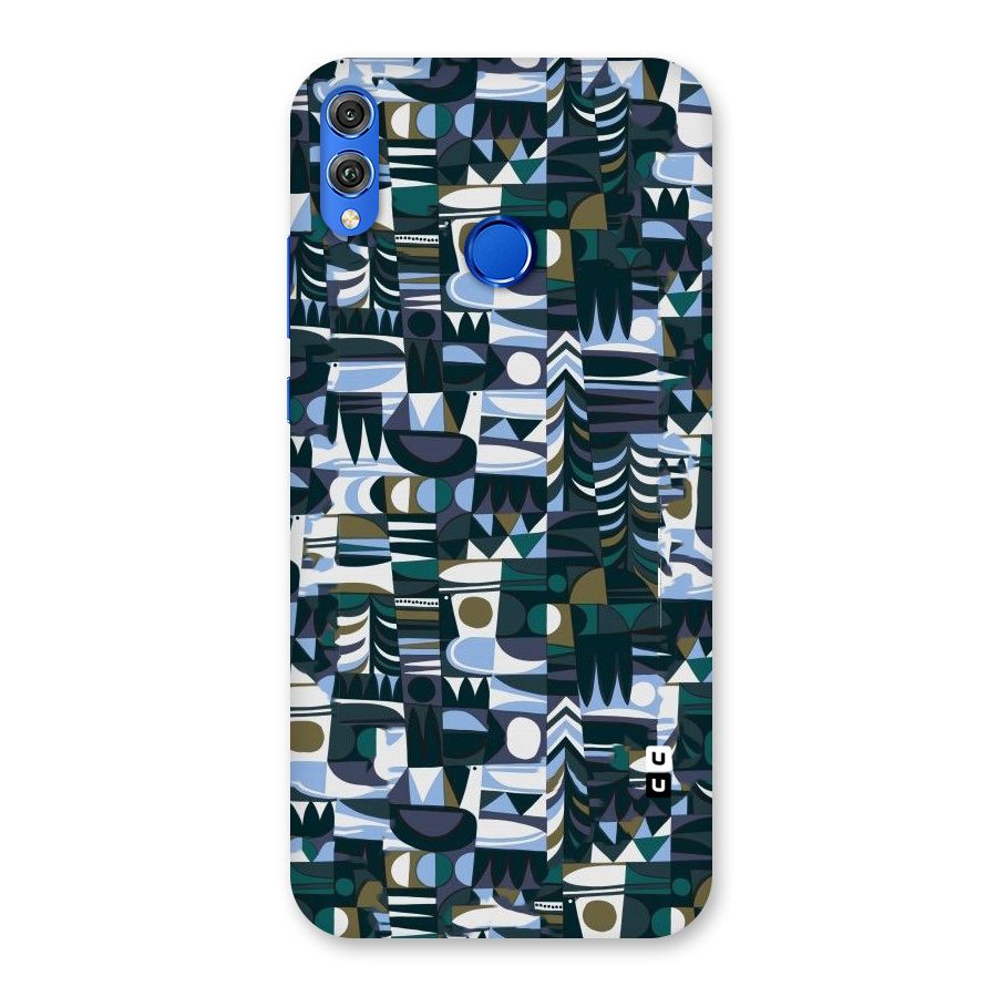 Abstract Blues Back Case for Honor 8X