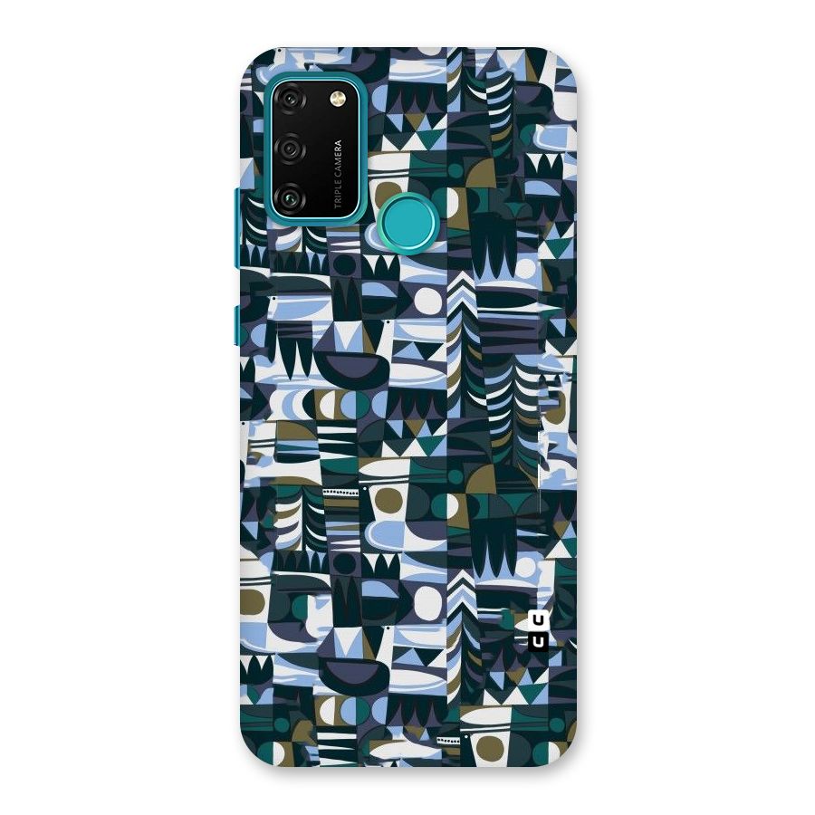 Abstract Blues Back Case for Honor 9A
