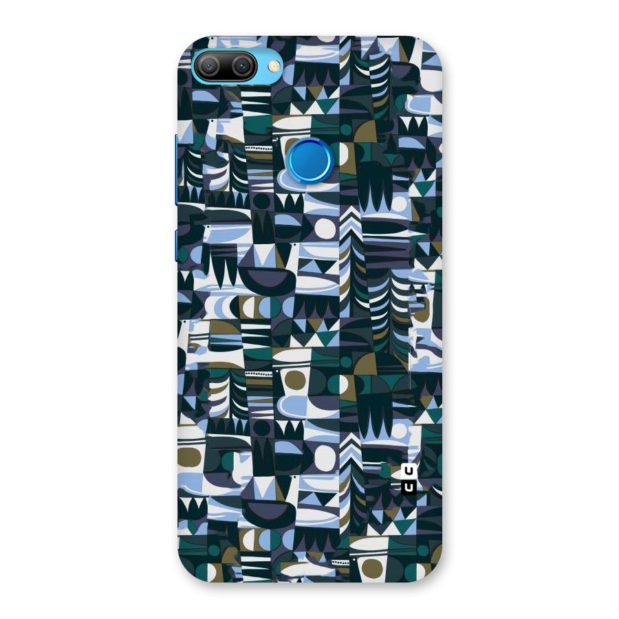 Abstract Blues Back Case for Honor 9N