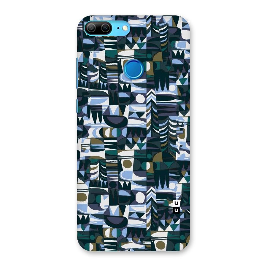 Abstract Blues Back Case for Honor 9 Lite