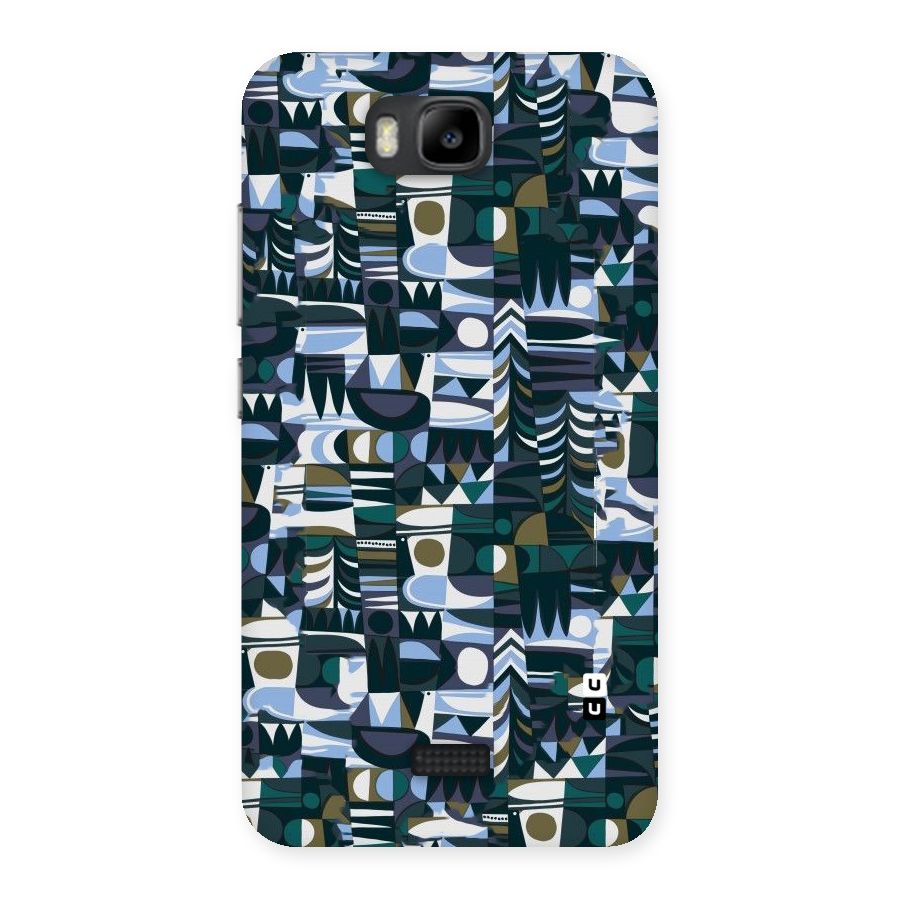 Abstract Blues Back Case for Honor Bee