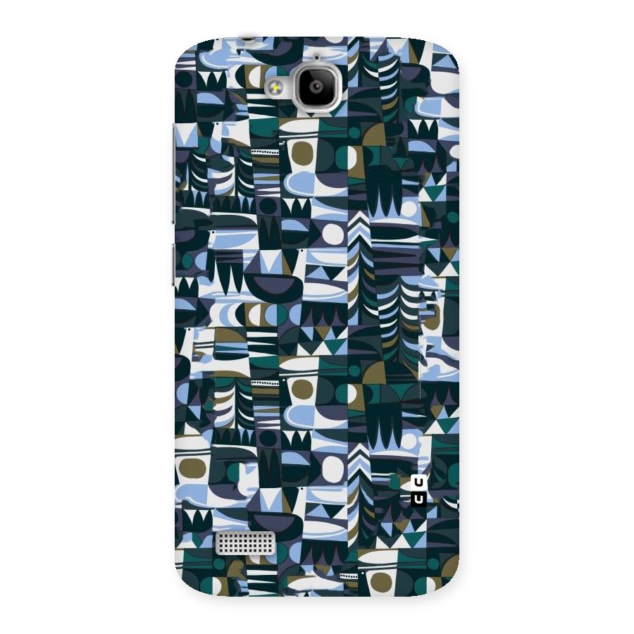 Abstract Blues Back Case for Honor Holly