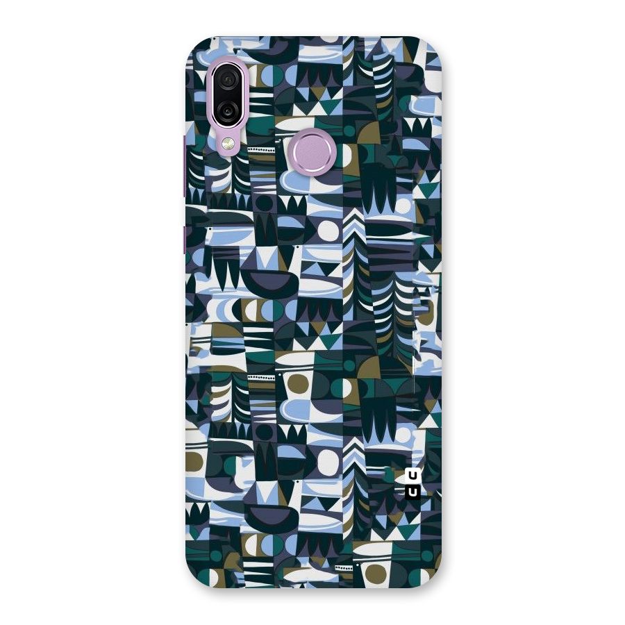 Abstract Blues Back Case for Honor Play