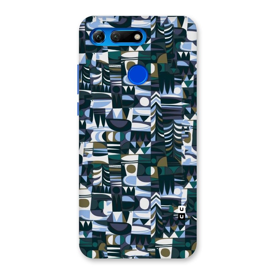 Abstract Blues Back Case for Honor View 20