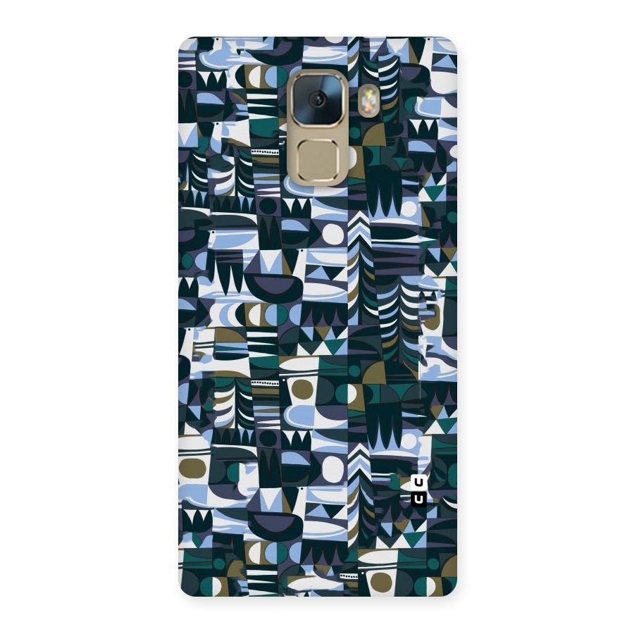 Abstract Blues Back Case for Huawei Honor 7