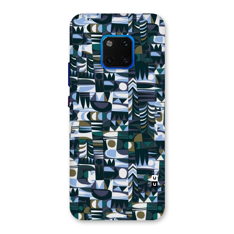 Abstract Blues Back Case for Huawei Mate 20 Pro
