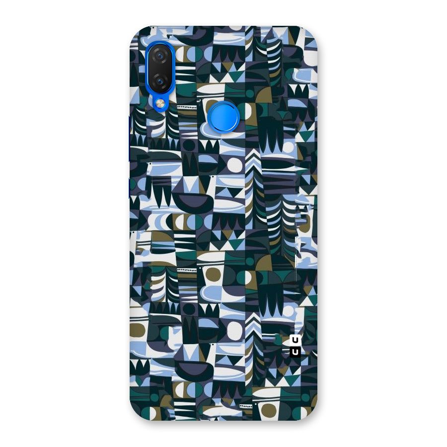 Abstract Blues Back Case for Huawei P Smart+