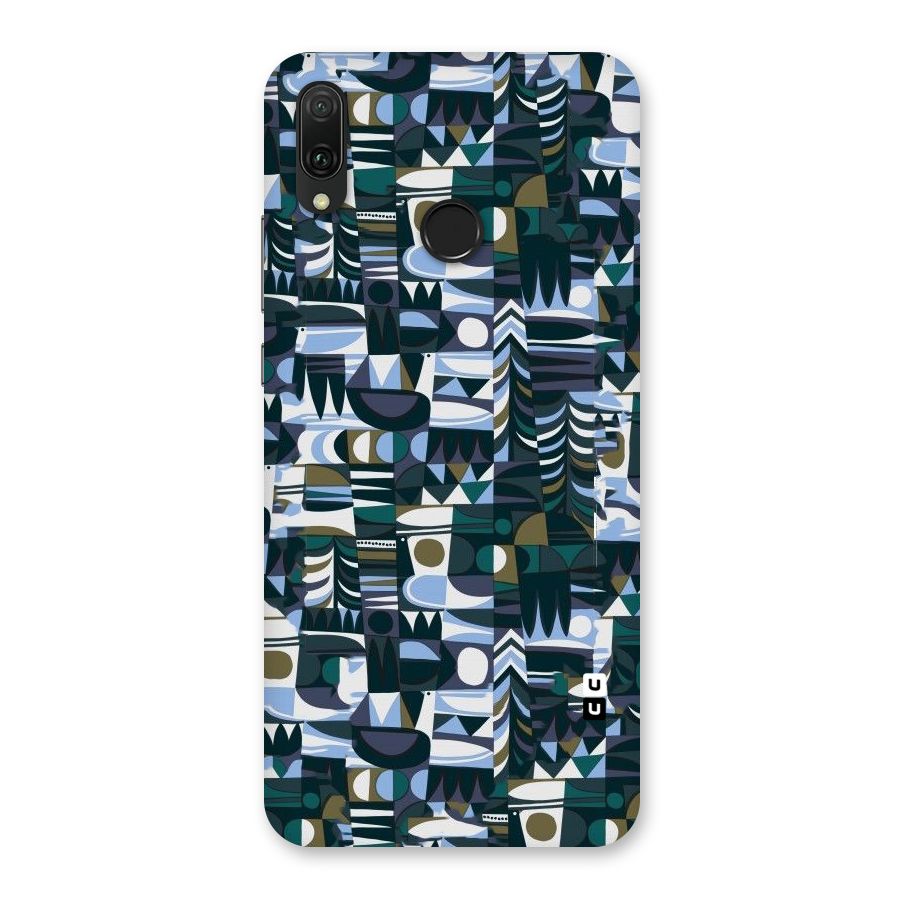 Abstract Blues Back Case for Huawei Y9 (2019)