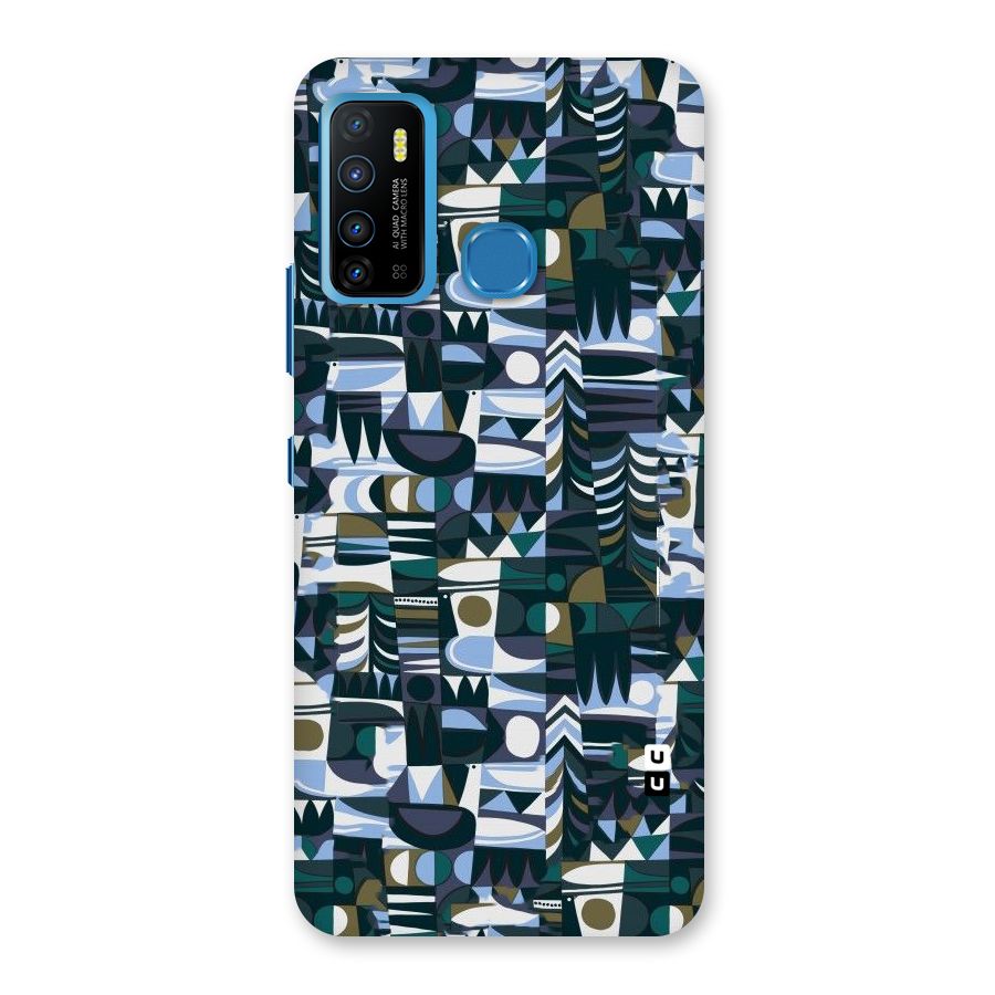 Abstract Blues Back Case for Infinix Hot 9