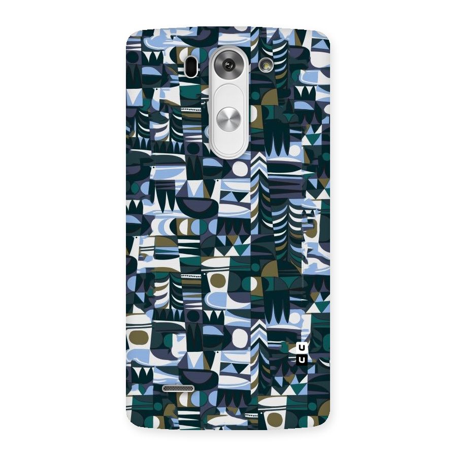 Abstract Blues Back Case for LG G3 Beat