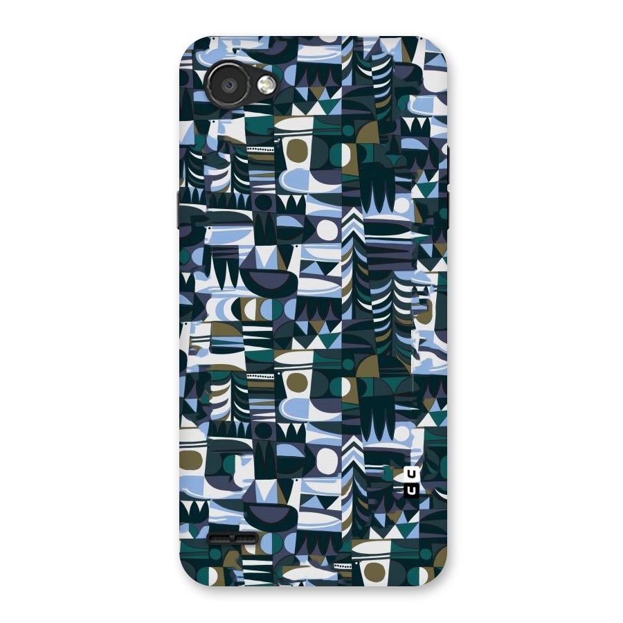 Abstract Blues Back Case for LG Q6