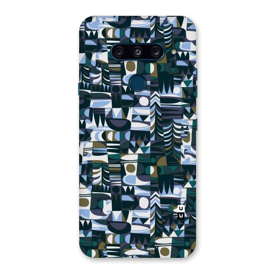 Abstract Blues Back Case for LG  V40 ThinQ