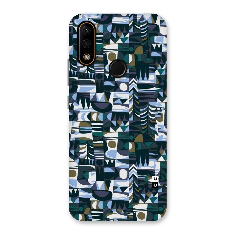 Abstract Blues Back Case for Lenovo A6 Note