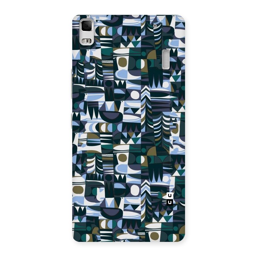 Abstract Blues Back Case for Lenovo A7000