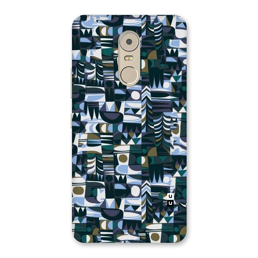 Abstract Blues Back Case for Lenovo K6 Note